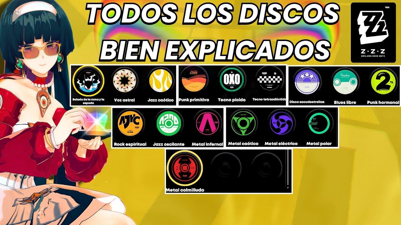 TODOS los Discos de Zenless Zone Zero EXPLICADOS: ¿Cómo Funcionan?