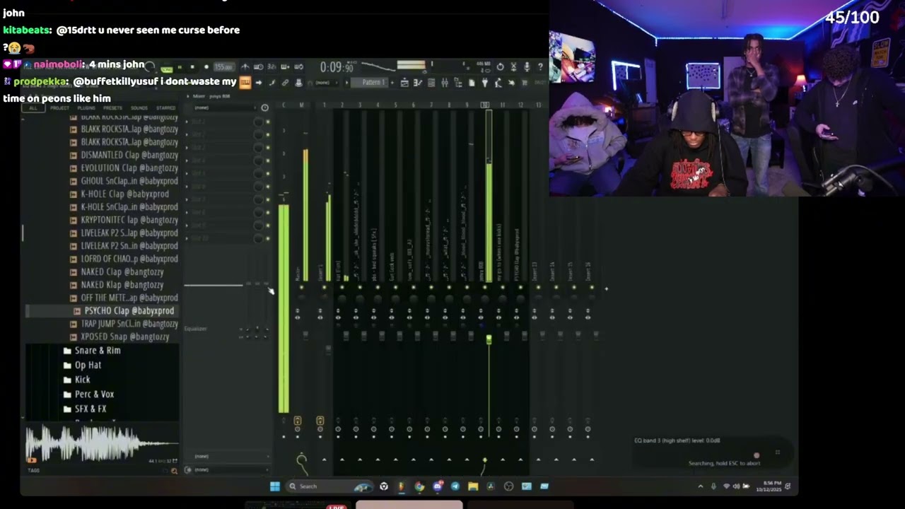 Ivvys1 makes 2 beats and records w/ PCF on stream w/ CORBWTFFF