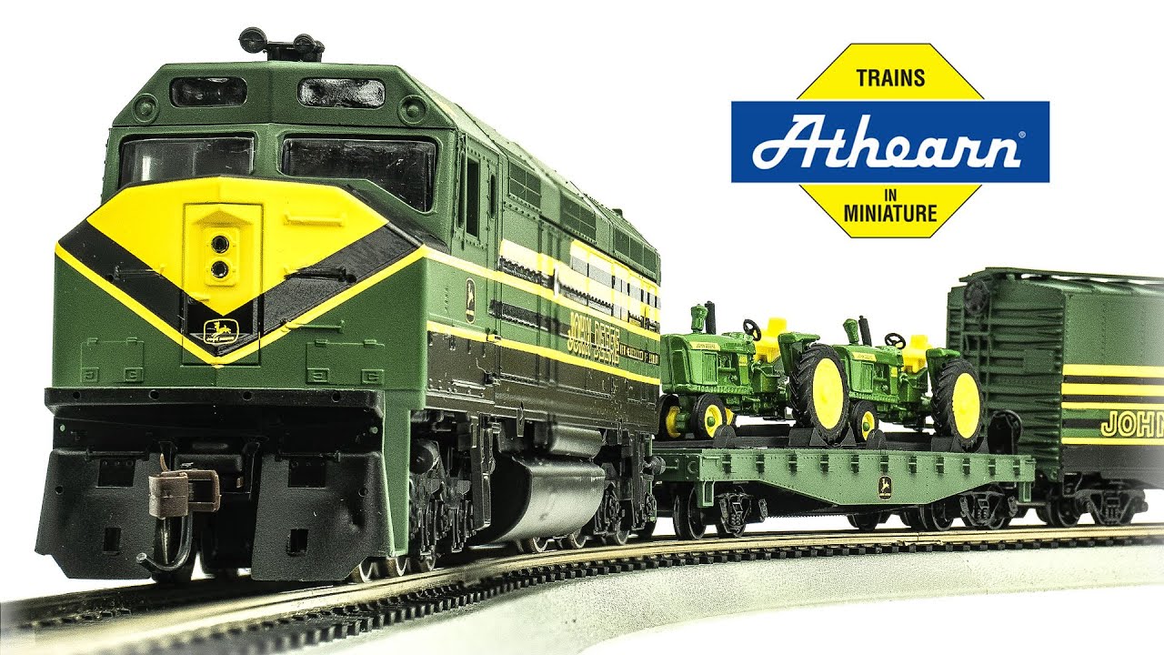 Athearn HO-Scale John Deere Collector's 4th Edition 4010 Tractors Model Train Set Unboxing