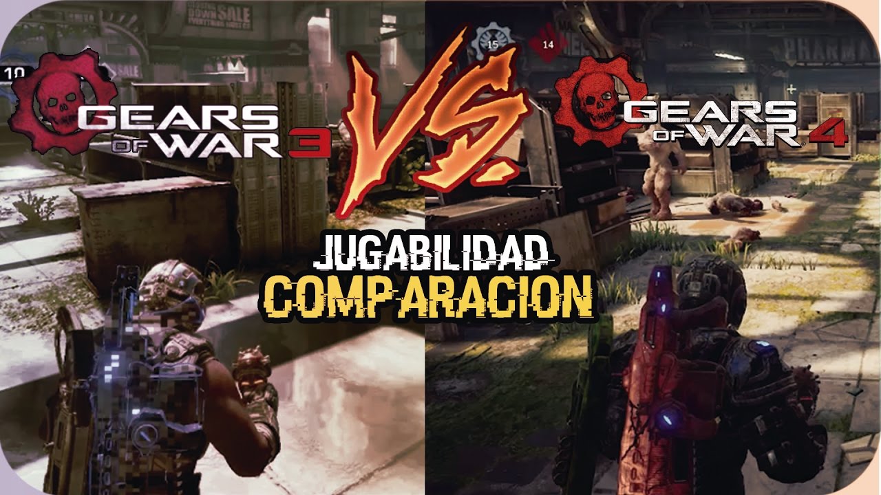 DIFERENCIAS ENTRE GEARS OF WAR 3 Y GEARS OF WAR 4 [GOW3 VS GOW4] [JUGABILIDAD]