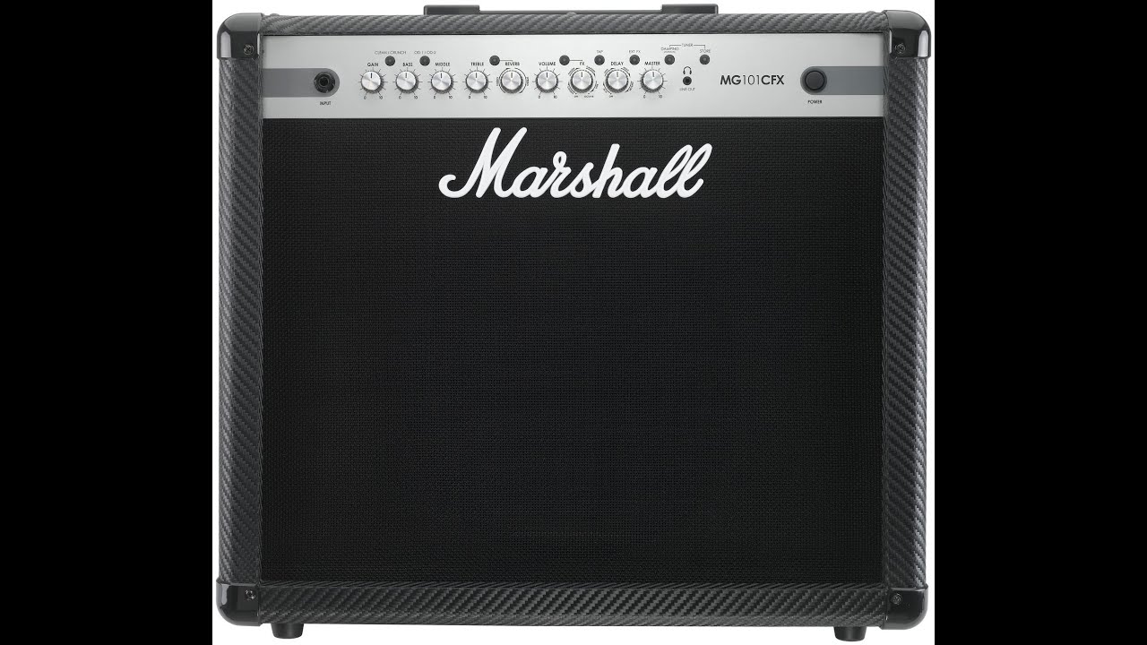 Marshall MG Series MG101CFX 100W 1x12 Guitar Combo Amp Rough Sound Check