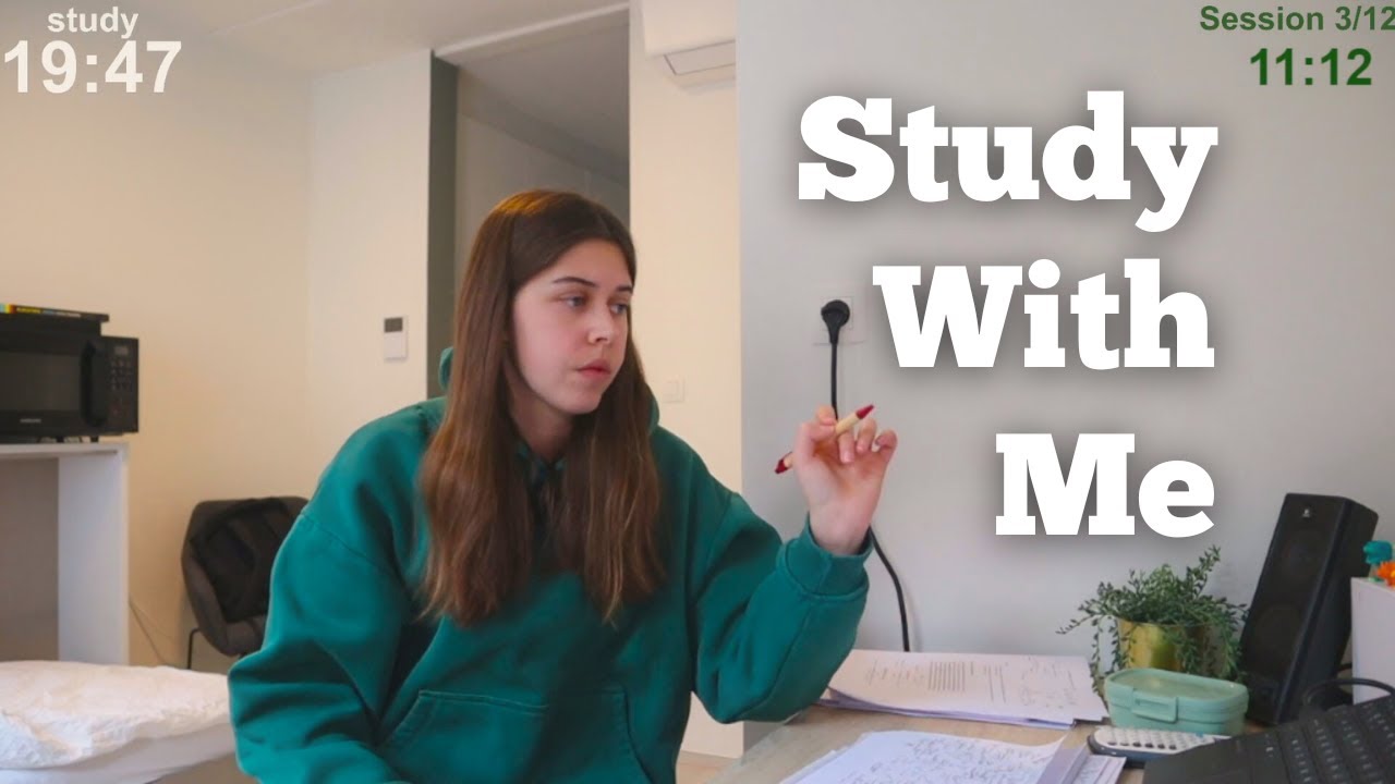 LIVE 2 HOURS Study With Me (60 min study + 10 break)