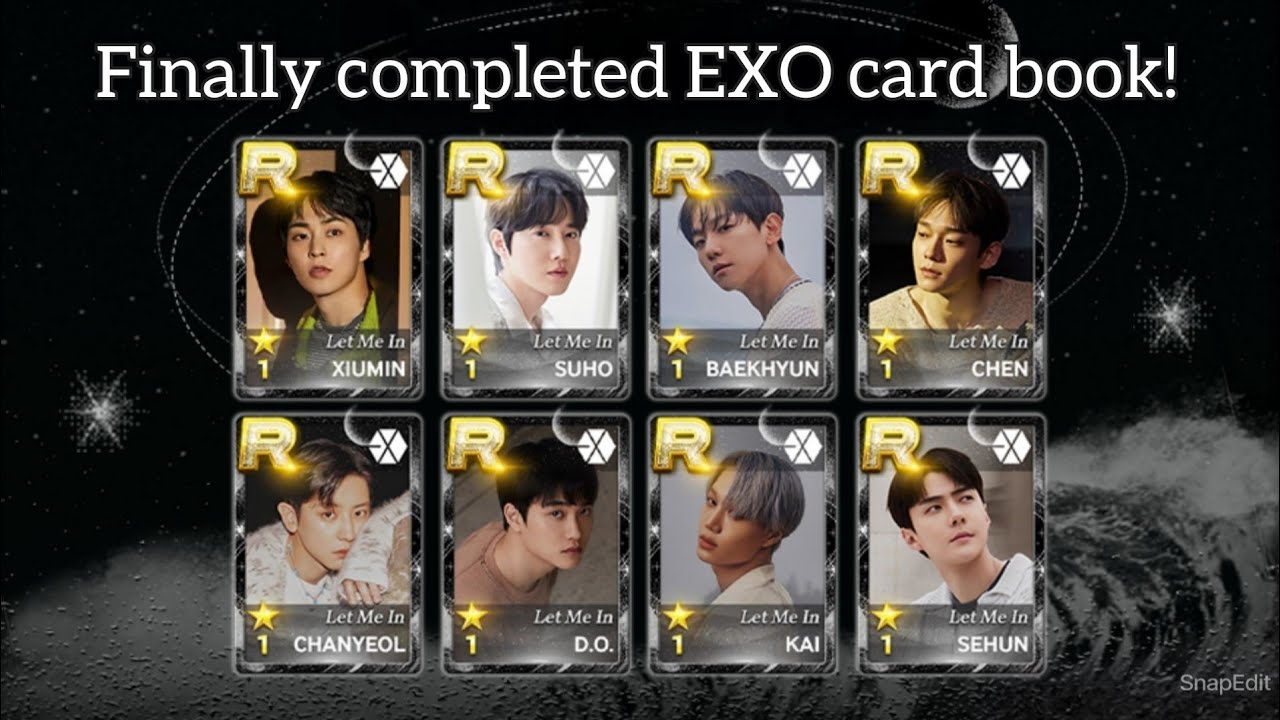 Superstar SMTOWN | EXO 'Let Me In' 💫 & completed EXO cardbook 🤩 (Blue Dragon's LE Selector) 💙