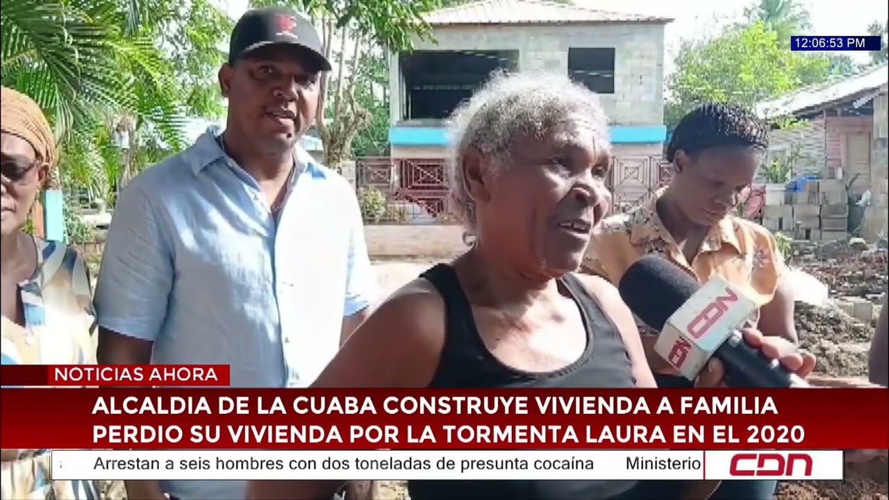 Alcaldía de La Cuaba construye vivienda a familia perdió su casa por la tormenta Laura en el 2026
