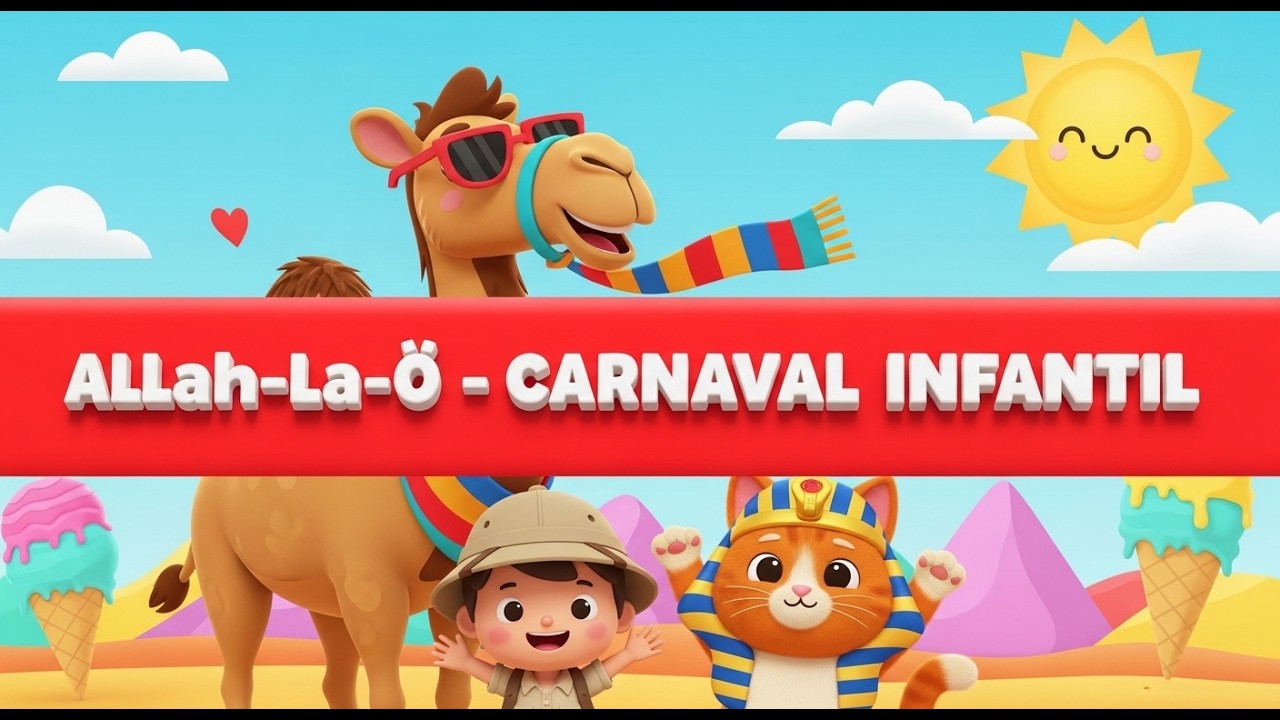🎭 Allah-La-Ô: Marchinha de Carnaval Infantil 2026! 🎊 Música Divertida para Pular e Cantar