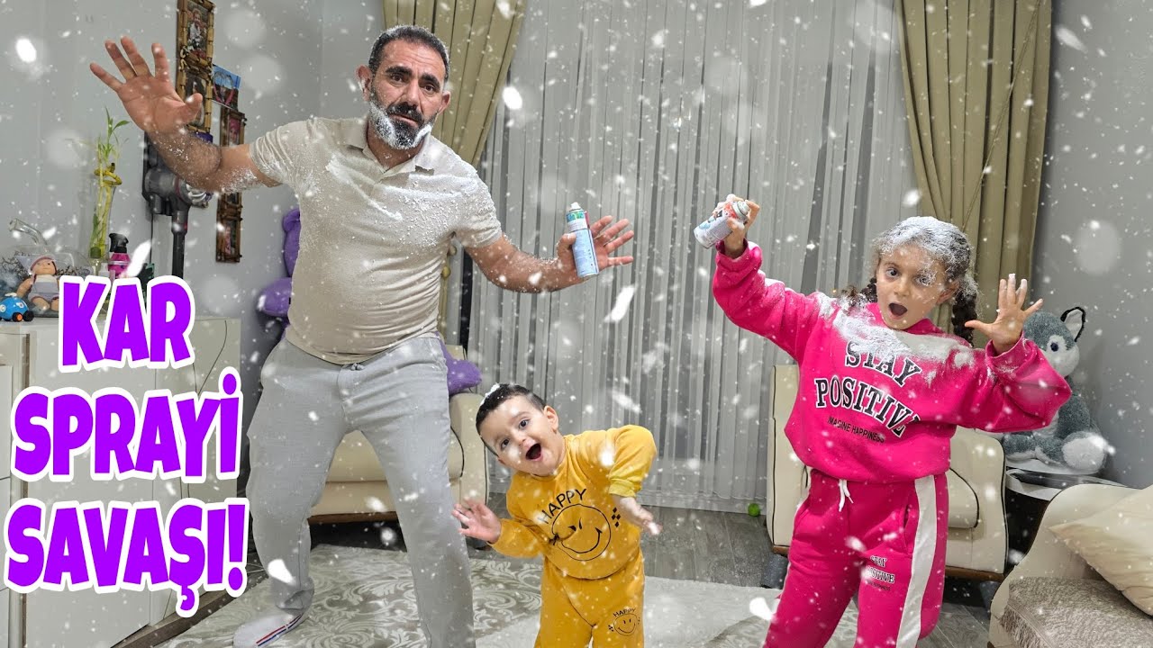 POYRAZ ELİF KAR SPRAYİ İLE EVİ MAHVETTİ!!SONU KÖTÜ BİTTİ!!!
