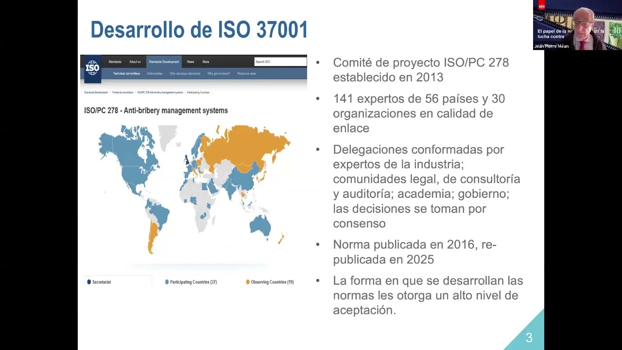 Conferencia Jean Pierre Mean ISO 37001:2025 CMD Certification