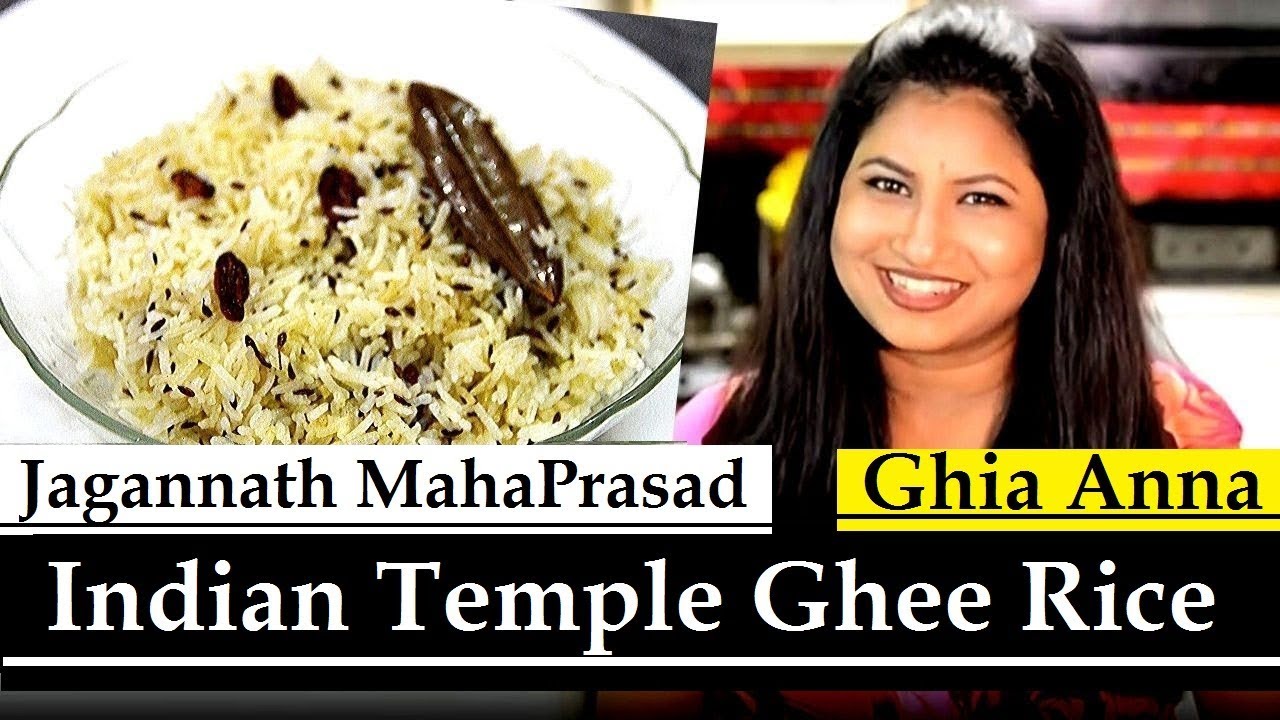 Odisha Jagannath Puri Temple Ghee Rice Recipe In English | Mahaprasad Ghia Anna | Puri Abhada Arna