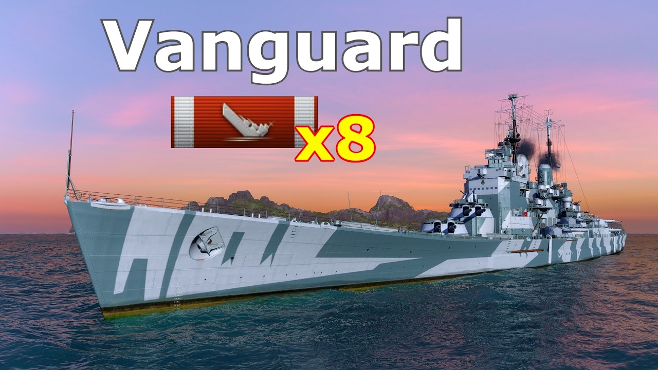 Vanguard : 8 Kills - World of WarShips.