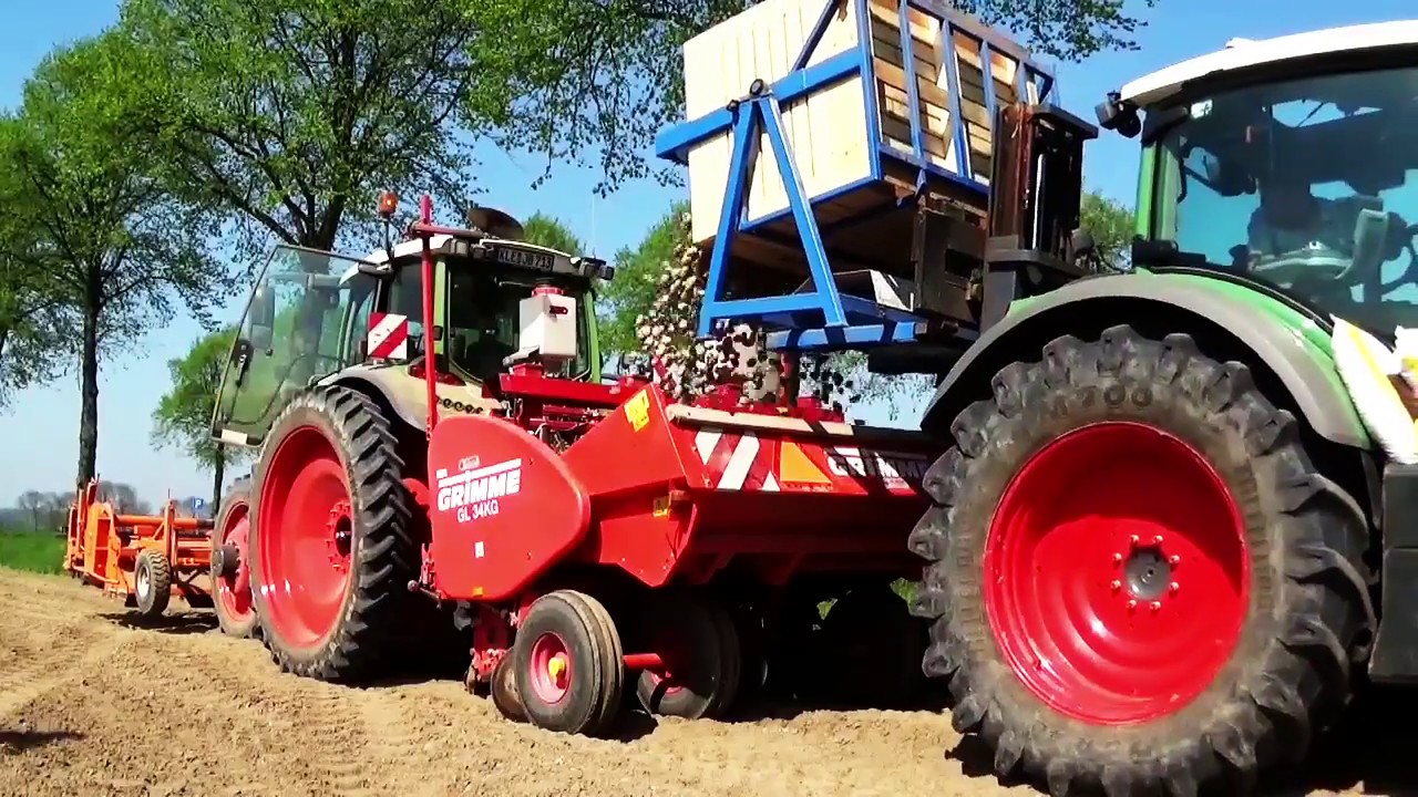 Aardappels poten 2018 !! [fendt] [Grimme] agri passie