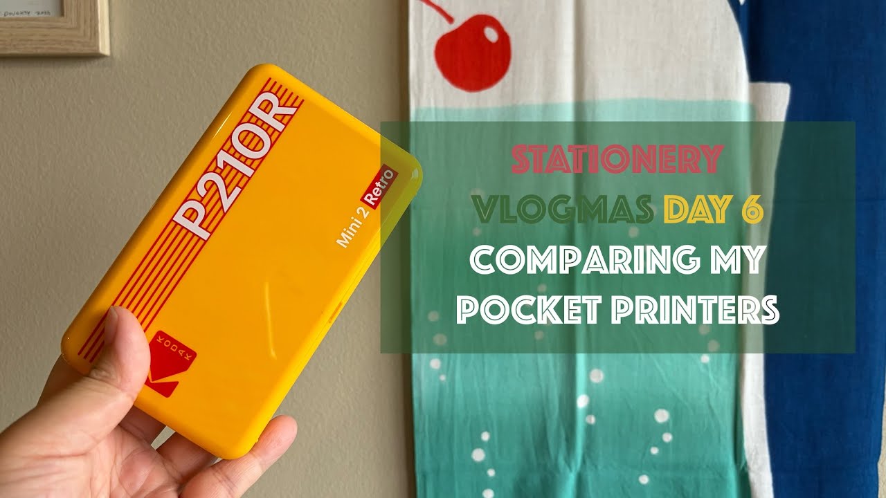 Comparing my pocket printers Canon vs Fujifilm vs Kodak 📸 | Stationery Vlogmas Day 6