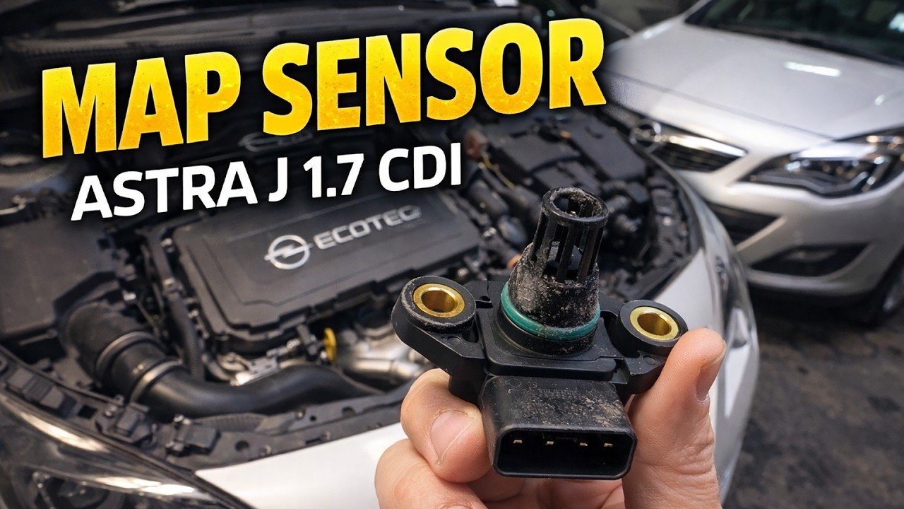 how to clean and change MAP sensor - opel astra j 1.7 cdti 81kw 110hp