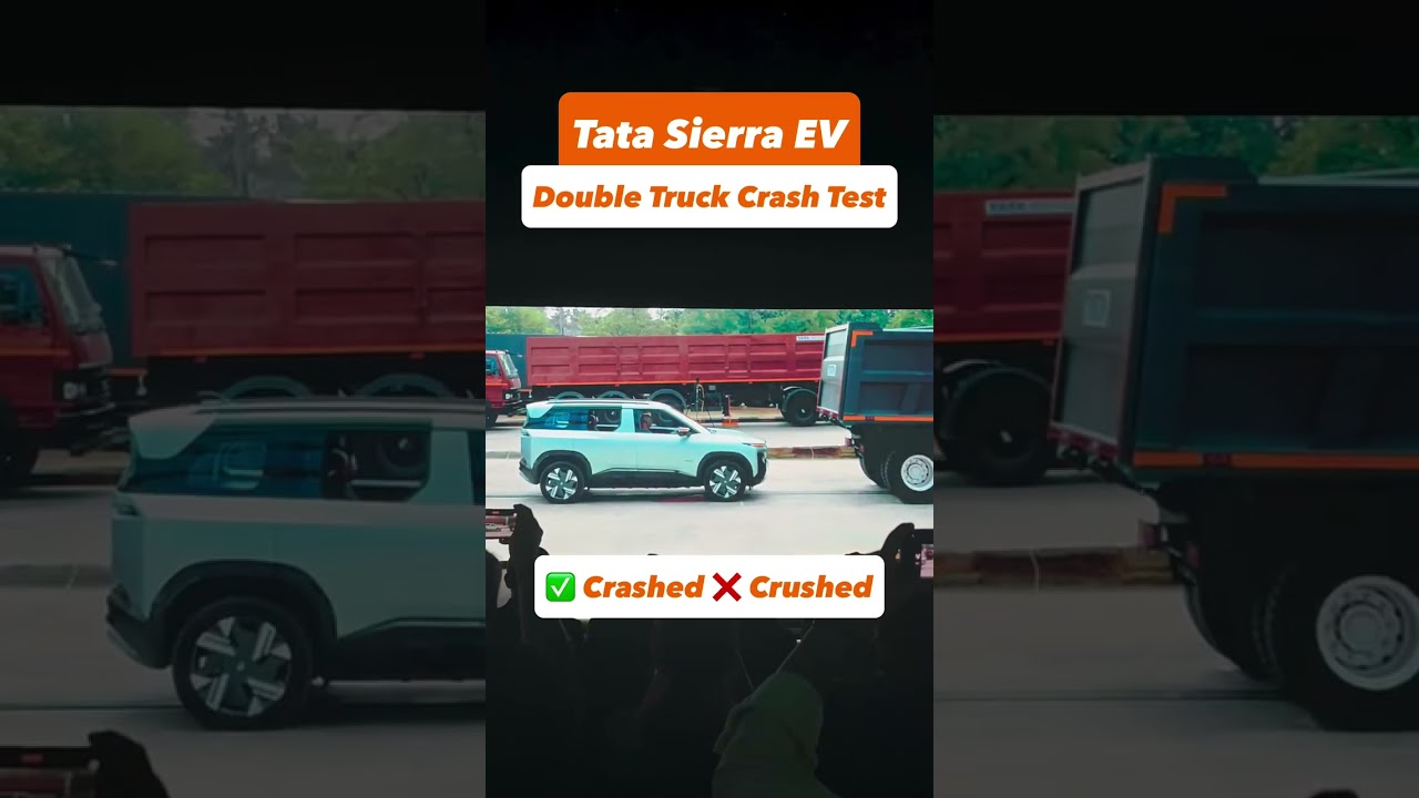Tata Sierra EV выдержал двойной краш-тест с грузовиком