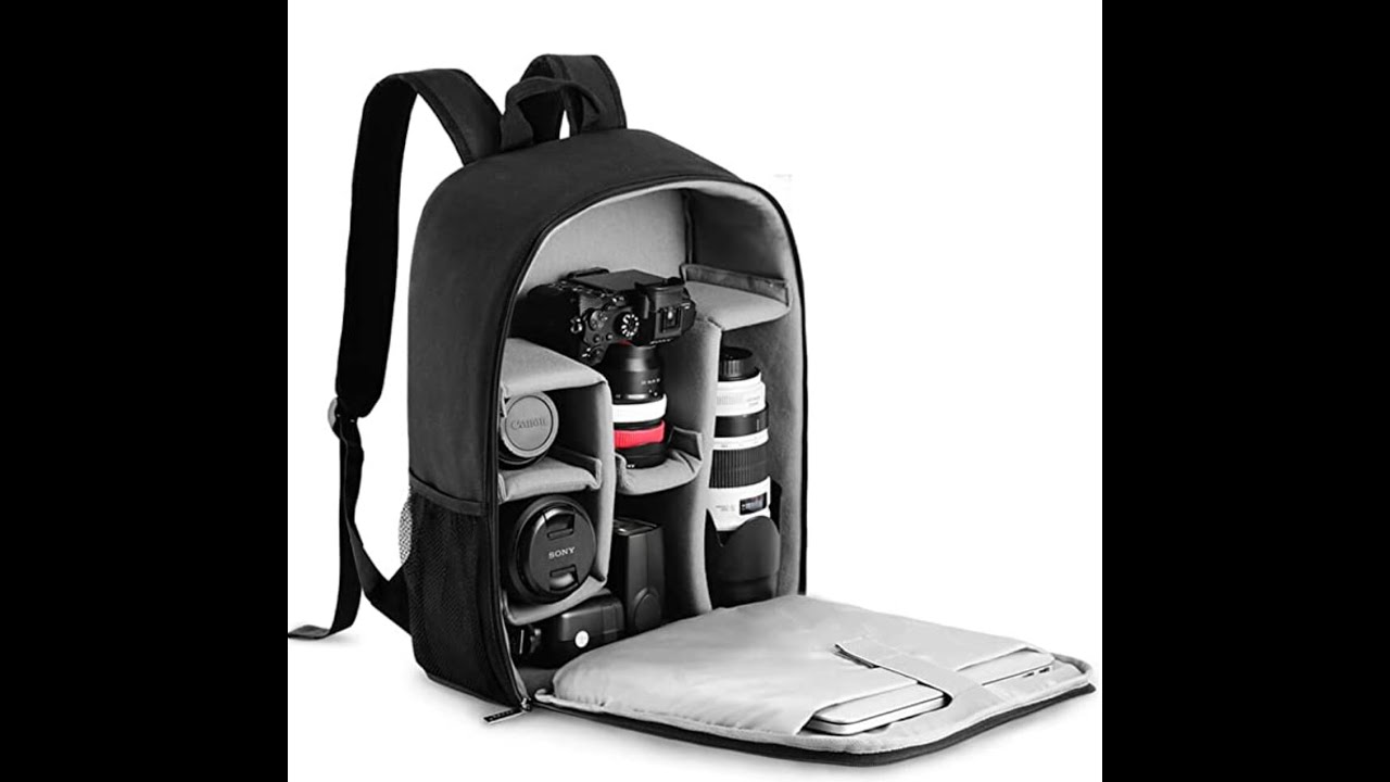 CADeN Camera Backpack Bag Laptop Compartment 15.6