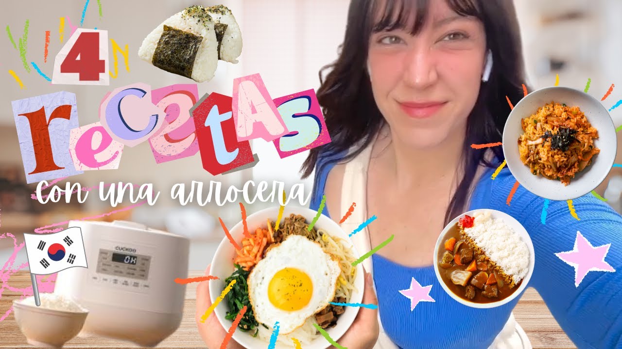 4 RECETAS 1 ARROCERA 🇰🇷​🍚​