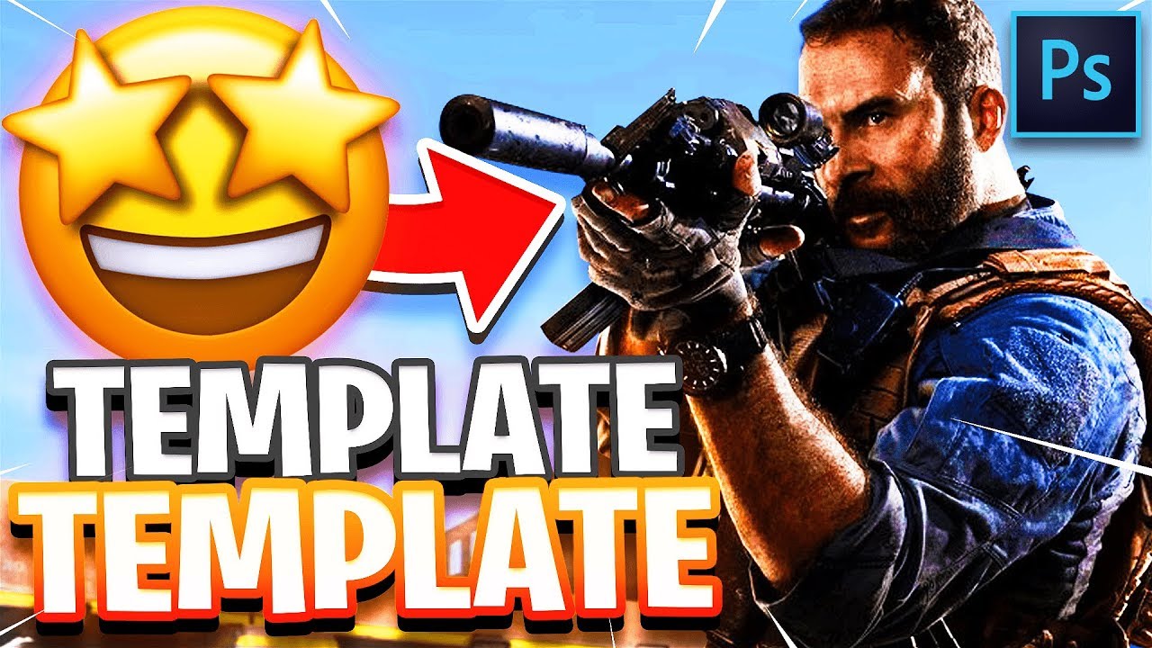 Tutorial: How To Make an EYE CATCHING Modern Warfare Thumbnail! (COD: MW Thumbnail Template)