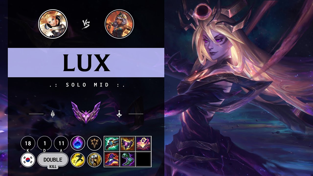 Lux Mid vs Qiyana - KR Master Patch 14.9