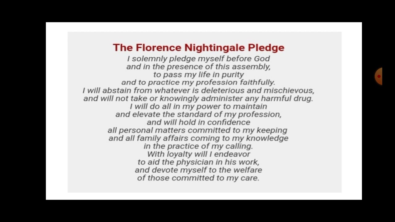 Florence Nightingale pledge
