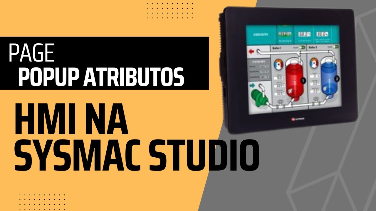 SYSMAC STUDIO HMI NA5 page popup