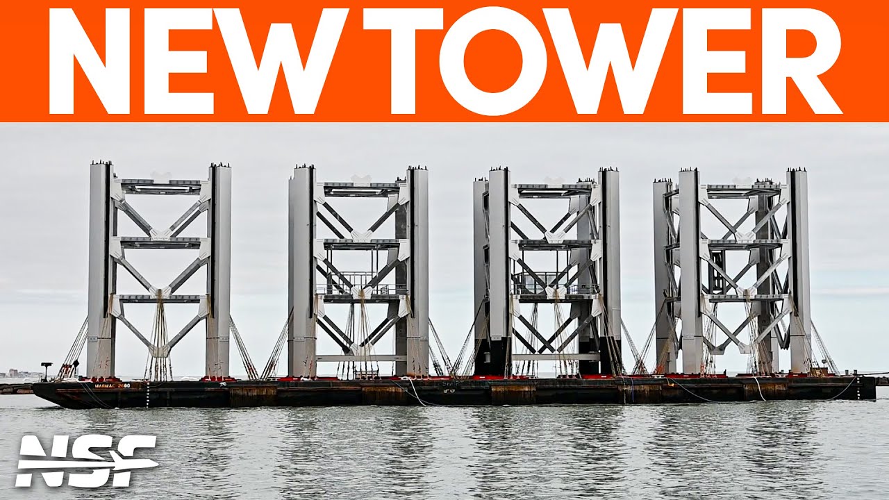 Second Launch Tower Sections Arrive | SpaceX Boca Chica