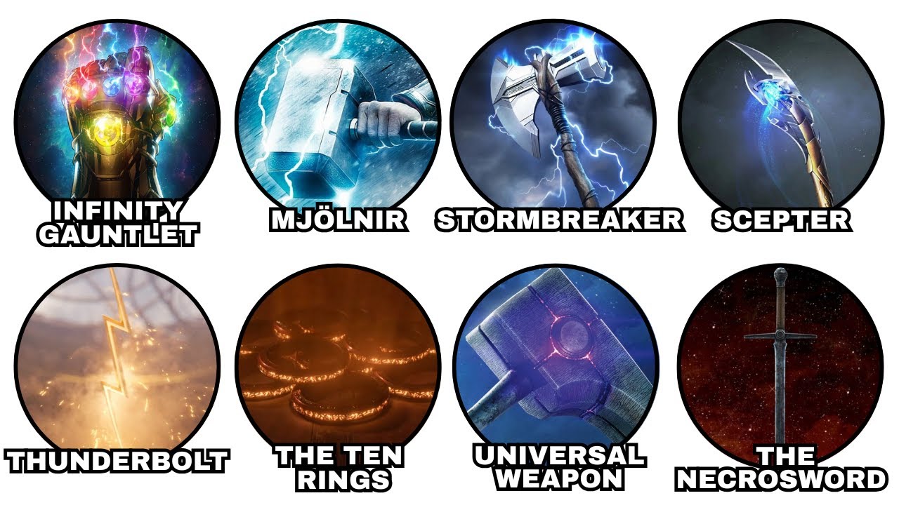 Every Legendary MCU Weapon Explained in 9 Minutes