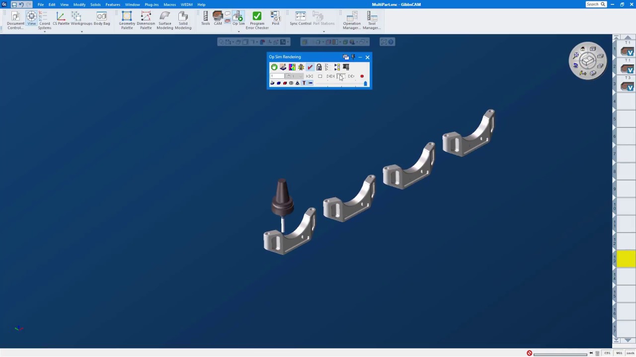 GibbsCAM 12 | Multi-Part Machining