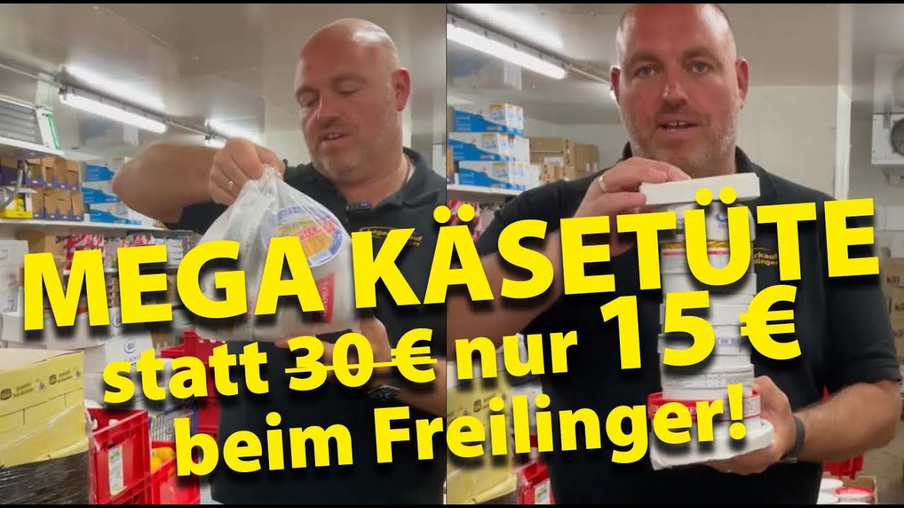 Die MEGA KÄSETÜTE 15 € Lagerverkauf Freilinger, Gießen täglich von 9-19 Uhr - Solange Vorrat reicht!