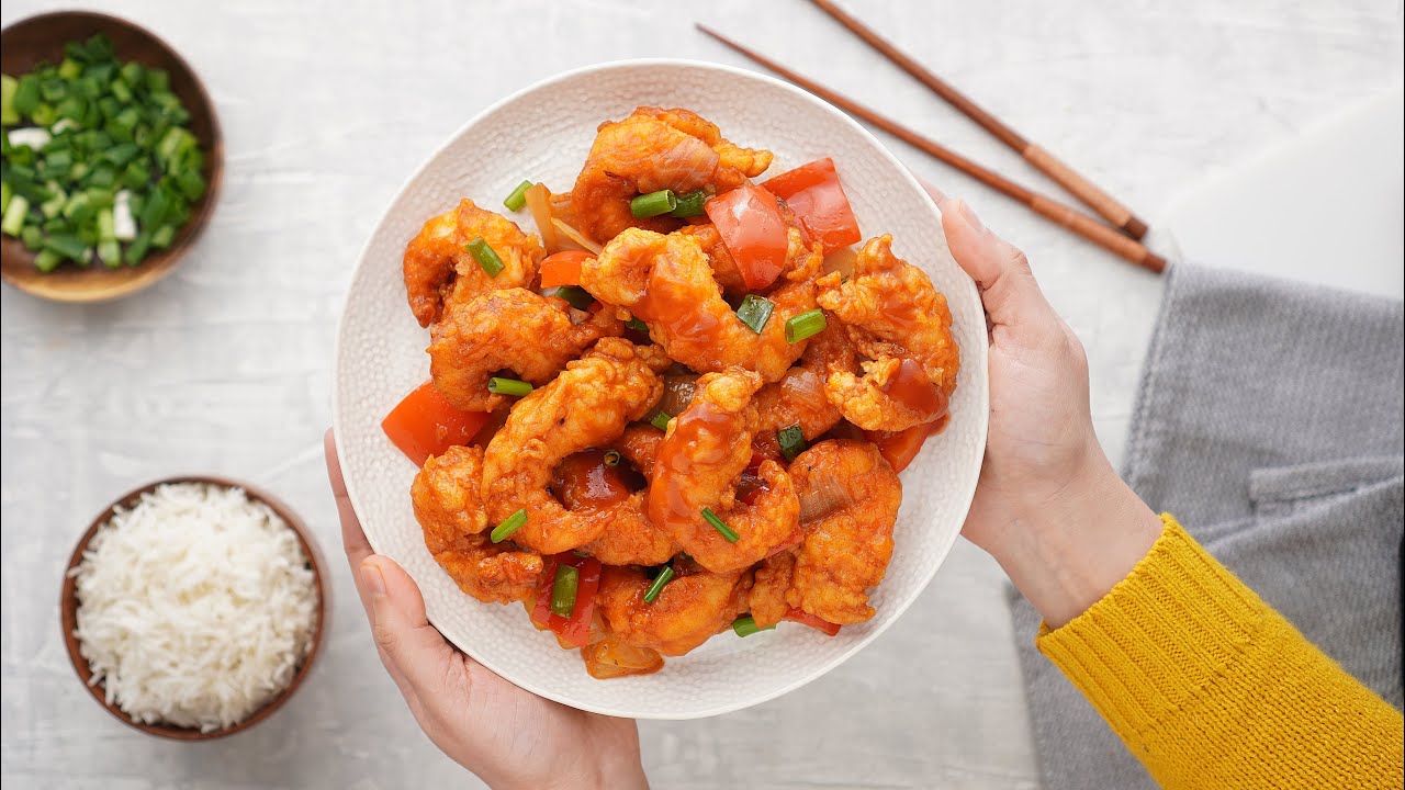 The Best Sweet & Sour Shrimp Recipe | Khin's Kitchen