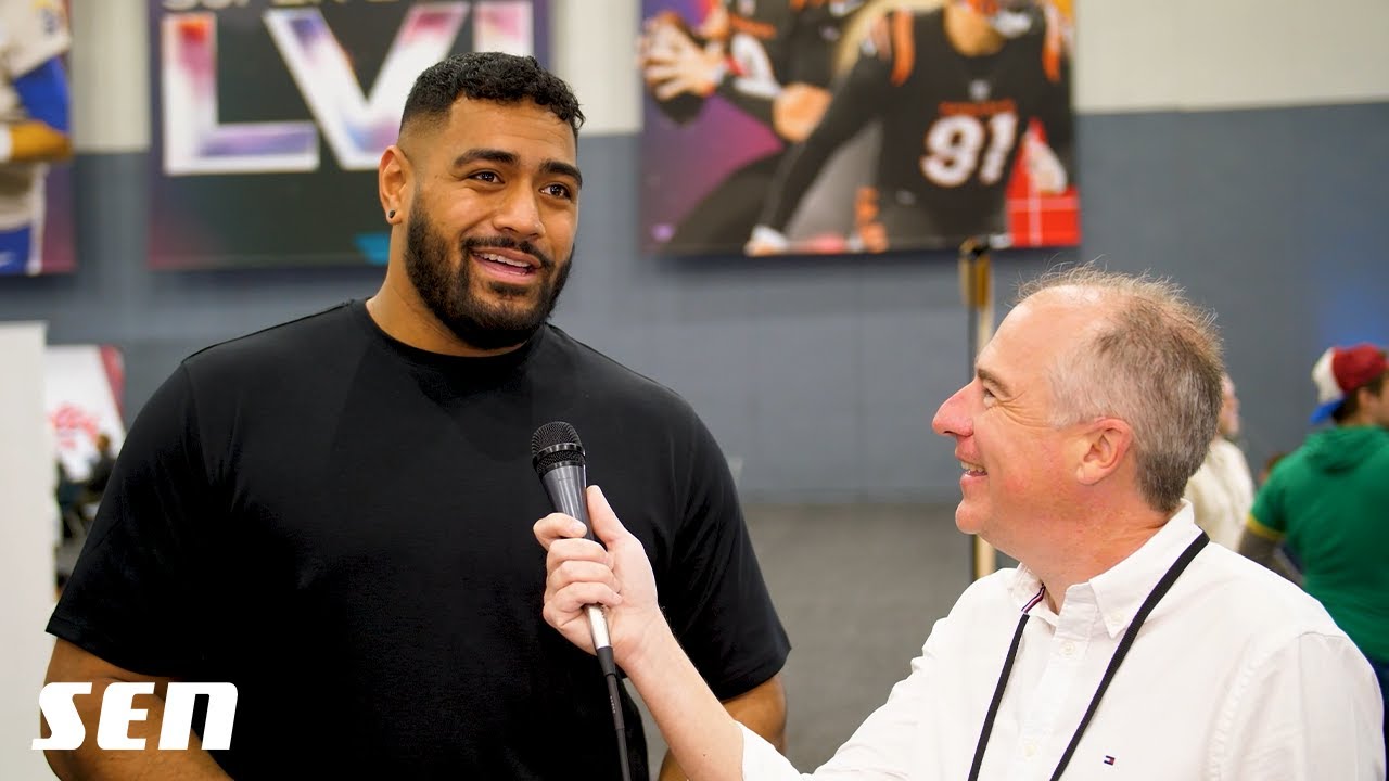 Gerard Whateley & Ben Graham interview Aussie NFL star Jordan Mailata ahead of Super Bowl LVI | SEN