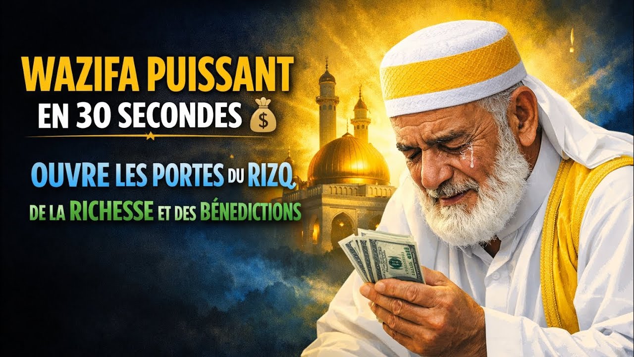 Wazifa Puissant en 30 Secondes 💰 | Ouvre les Portes du Rizq, de la Richesse et des Bénédictions 
