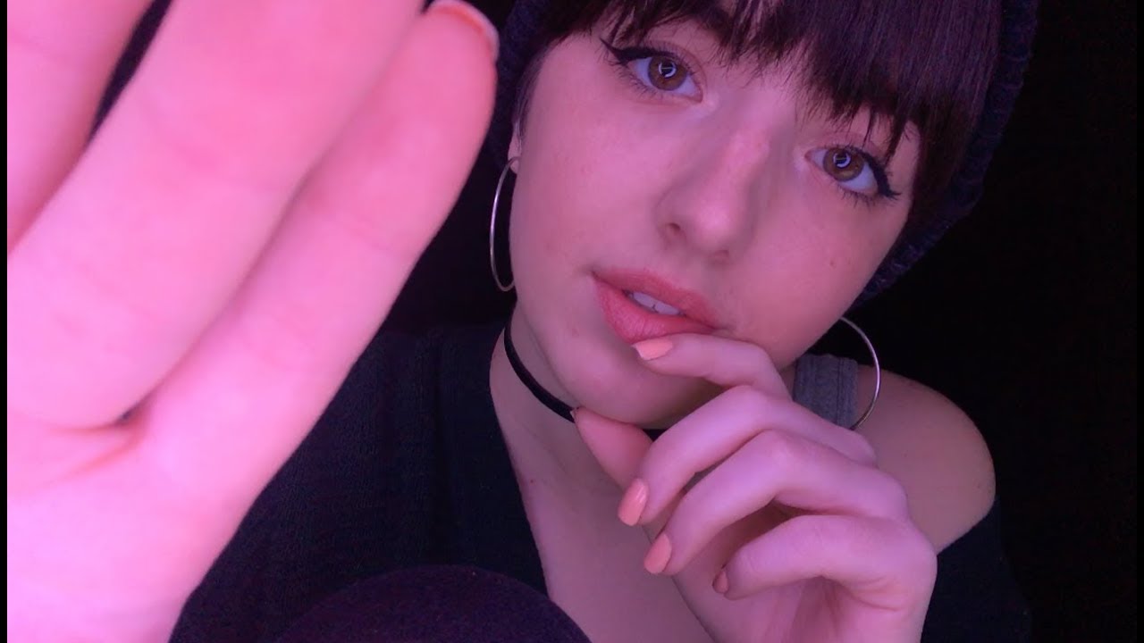 ASMR Up-Close Inaudible/Unintelligible Whispers (face touching/hand movements/personal attention)