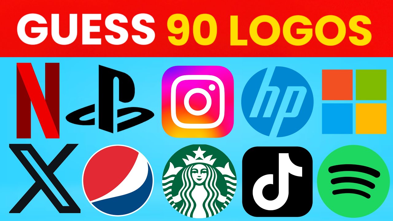 Guess the Logo in 3 Seconds! | 90 Logos Quiz | Fun Family Trivia 2025