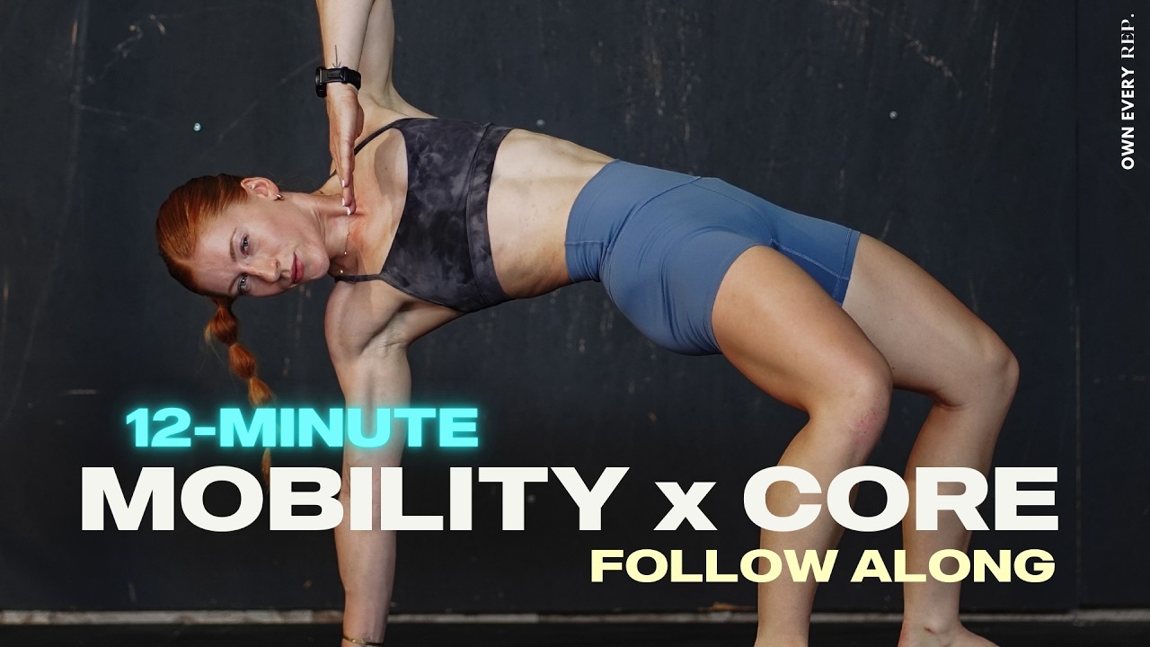 12 Min. Mobility x Core | Intermediate/Sweaty | FUN Full Body | No Repeats