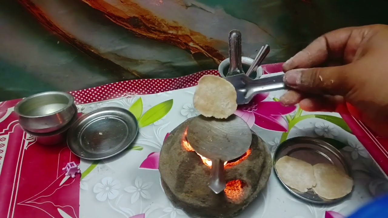 Roti alurdom dinner thali 🙂 in my new mini kitchen video #miniature video 