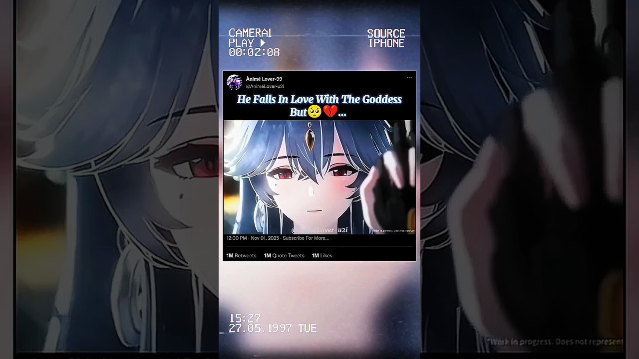He Falls In Love With The Goddess But🥺💔 | #shorts #anime #sad #animesadmoment #alya #amv #kuze