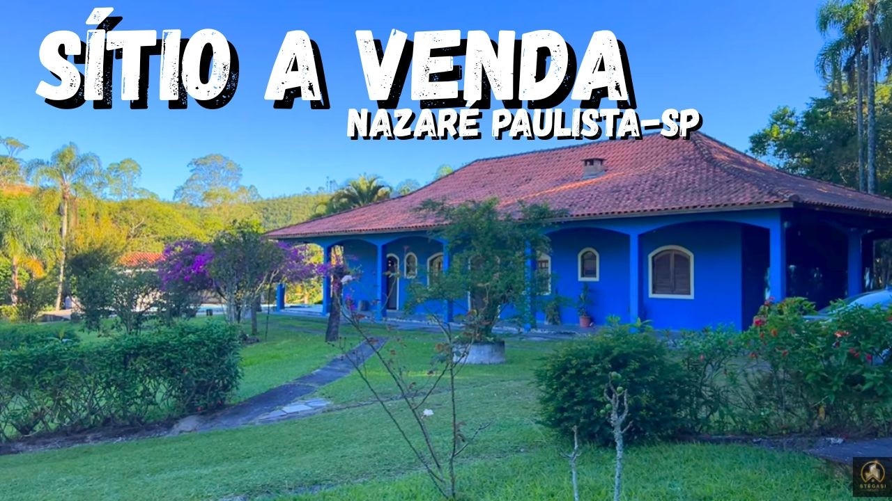 SÍTIO ESPETACULAR À VENDA EM NAZARÉ PAULISTA – 70 MIL M²,  LAGOS, PISCINA E MUITO VERDE!