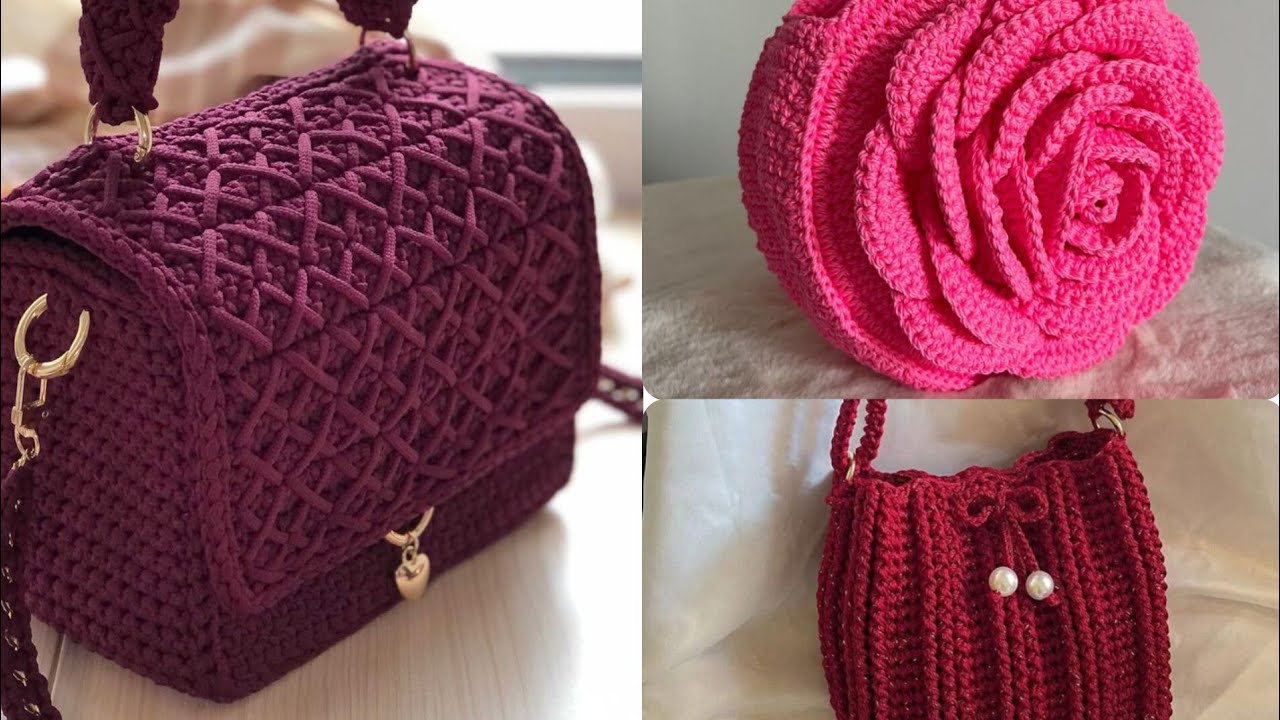 Crochet bags idea 💡& unique bag styling on trending#foryou #trending #fashion #viralvideo 