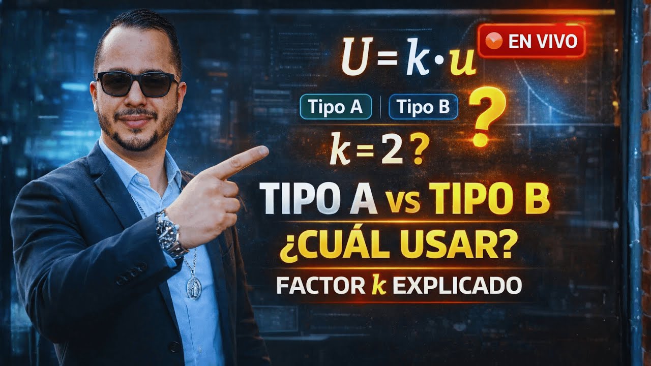Tipo A, Tipo B y Factor k (Bien Explicado) | Resolviendo dudas de Incertidumbre EN VIVO