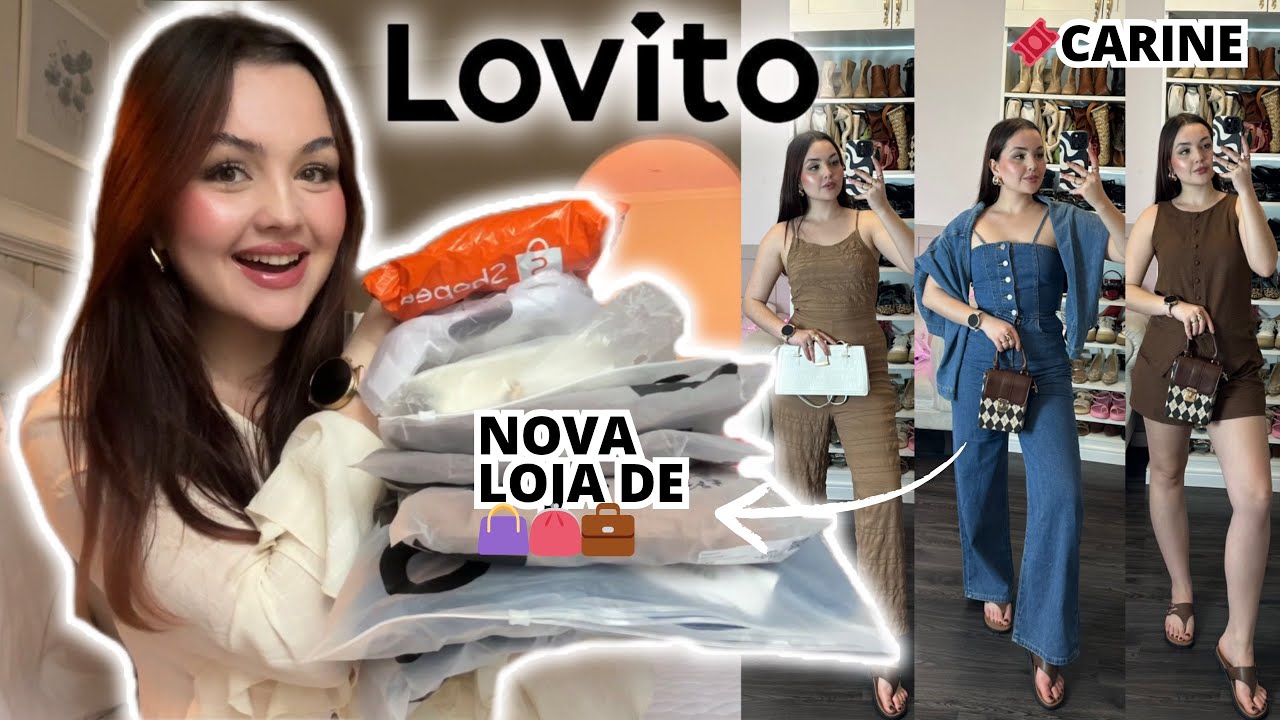 Compras LOVITO (Shopee) VERÃO☀️ e NOVA LOJA da Lovito 👜! Macacões, rasteiras, bolsas… 🏷️CARINE