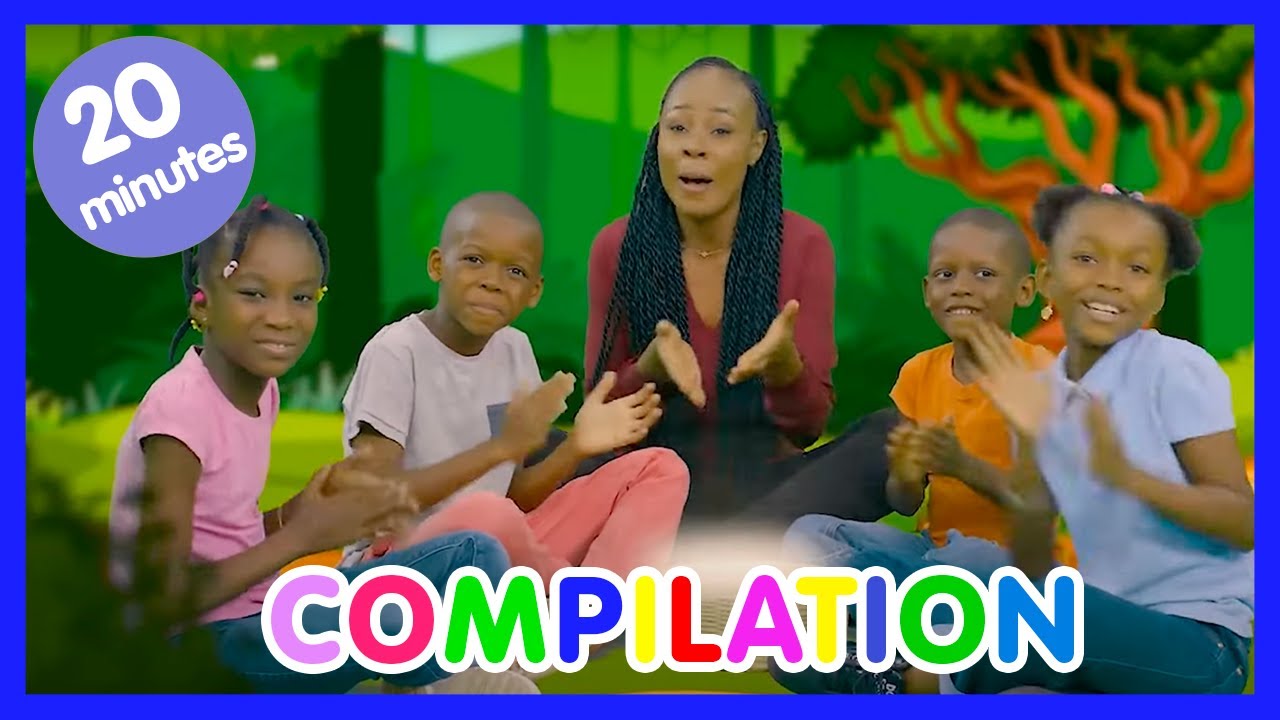 🌴🐒 Compilation de comptine africaine pour enfants (avec paroles) - Les amis de Boubi - S1