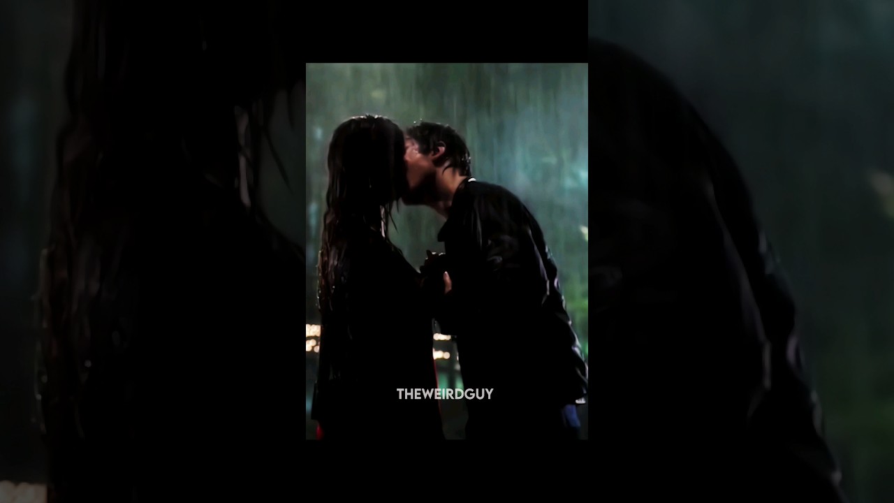 Damon and Elena Rain Scene 🥹❤️ #shortsviral #damonsalvatore #elenagilbert #delena #thevampirediaries