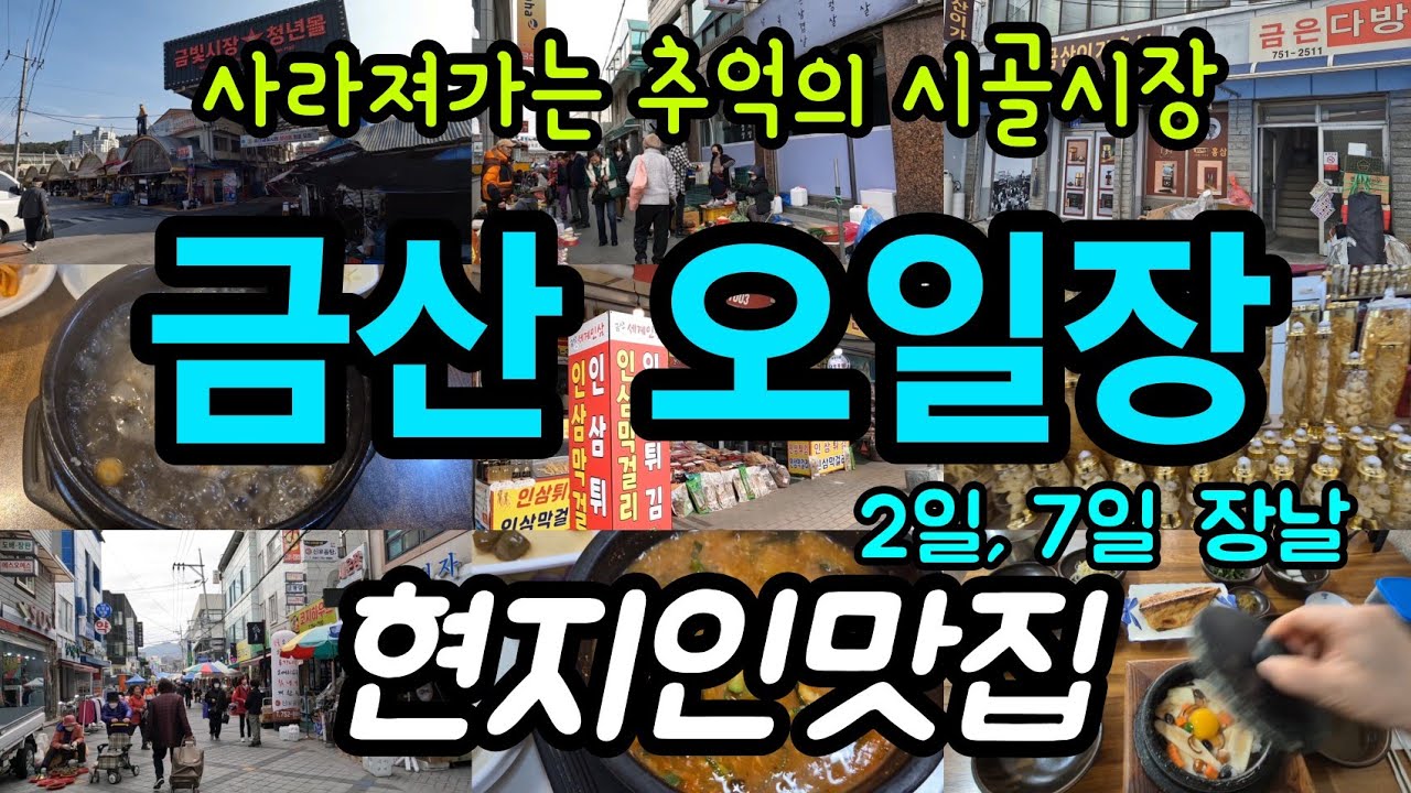 금산 오일장(전통시장, 금산시장, 시장맛집, 지방소멸, 인삼, 내돈내산, 추어탕, 시장, 금산맛집, 삼계탕, 국내여행, 금산여행, 생선구이, 인삼시장, 시장탐방, 현지인맛집)