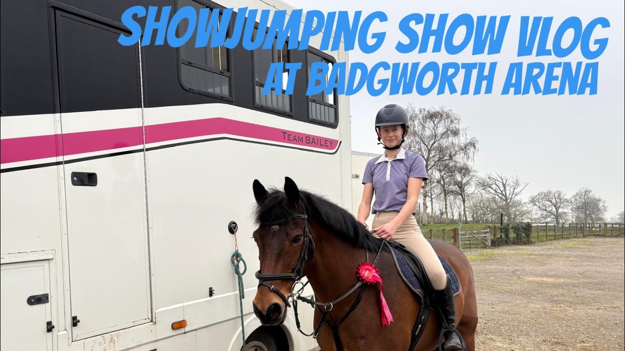 Showjumping at badgworth ! Show vlog with Jeffrey , muffin and willow 