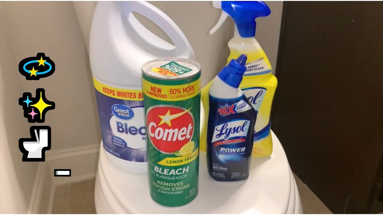 💫✨🚽 ASMR просит говорить о чистке и дезинфекции туалета! С Lysol, отбеливателем и Comet 🚽✨💫