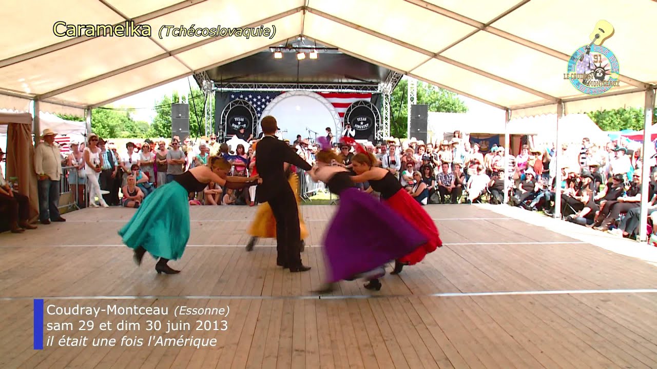 Caramelka, danse le French Cancan, au festival du Coudray-Montceau (Essonne) dimanche 30 juin 2013