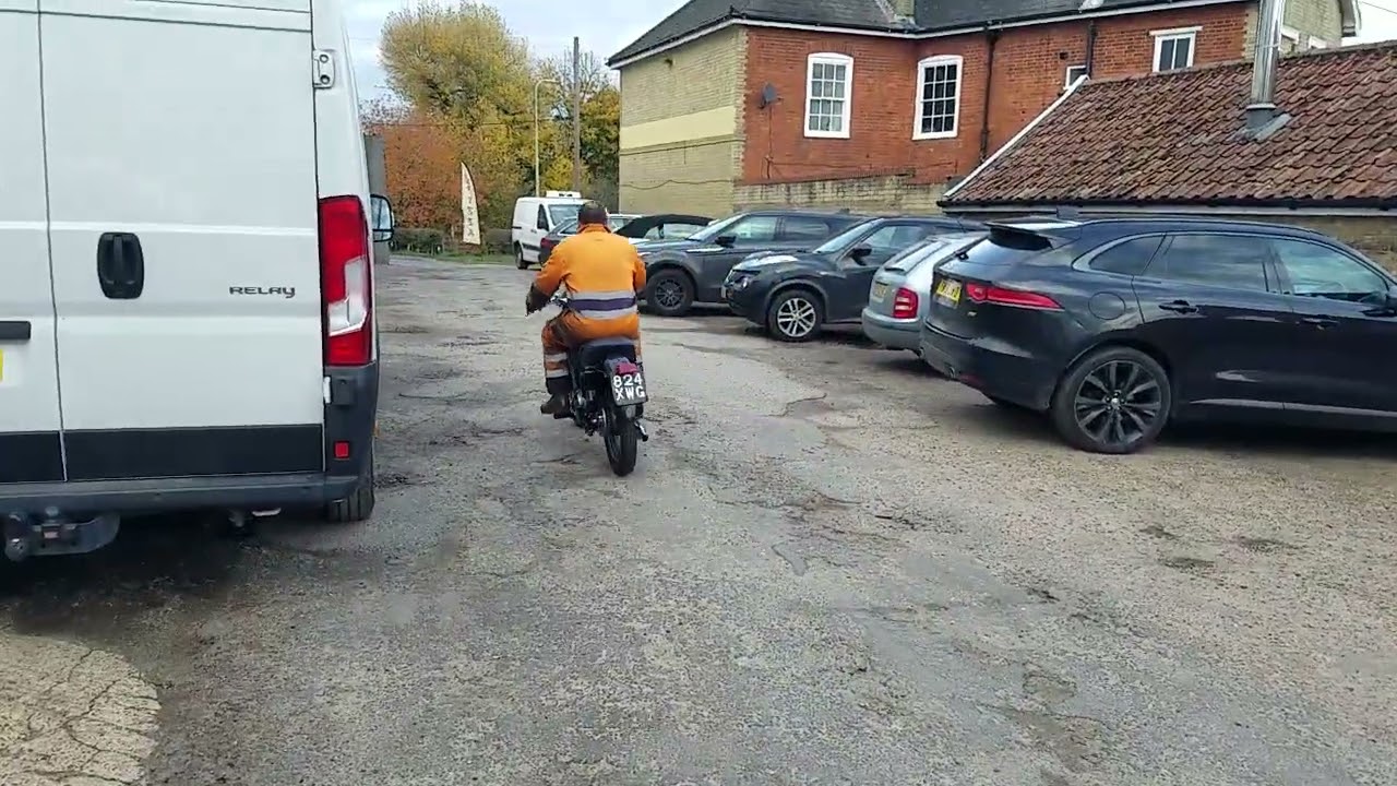 1954 AJS Model 16ms 350cc at Andy Tiernans #09397AJS 