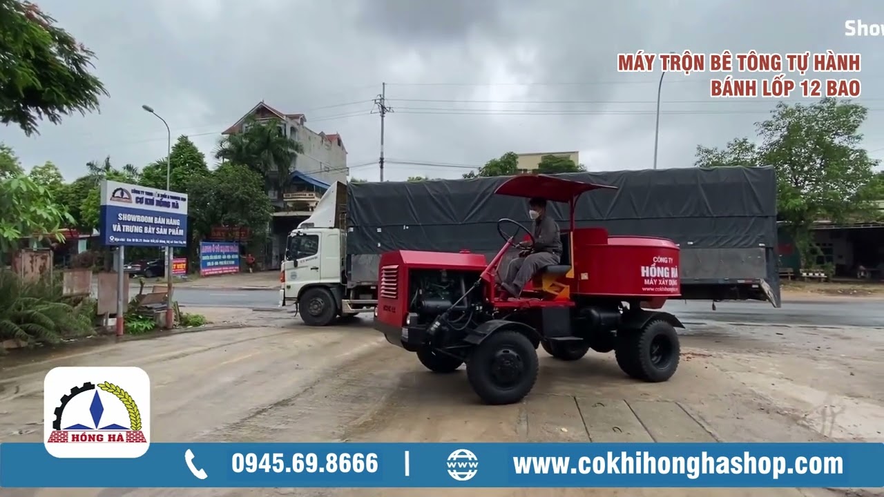 Review Chi Tiết M&aacute;y Trộn B&ecirc; T&ocirc;ng Tự H&agrave;nh 12 Bao