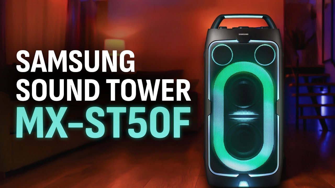 Огляд акустичної системи Samsung Sound Tower MX-ST50F