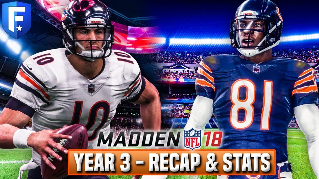 Madden 18 Bears Franchise - Year 3 Season Recap w/ Stats, Scouting, & Pro Bowlers! | Ep.57