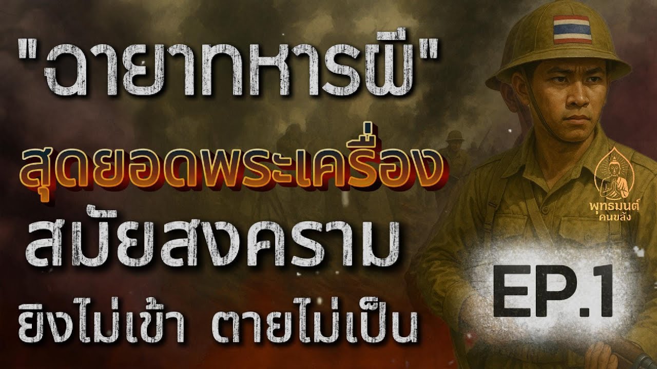 EP.22 สุดยอด 5 พระเครื่องสมัยสงคราม! สมญานาม ‘ทหารผี’ ยิงไม่เข้า ตายไม่เป็น”